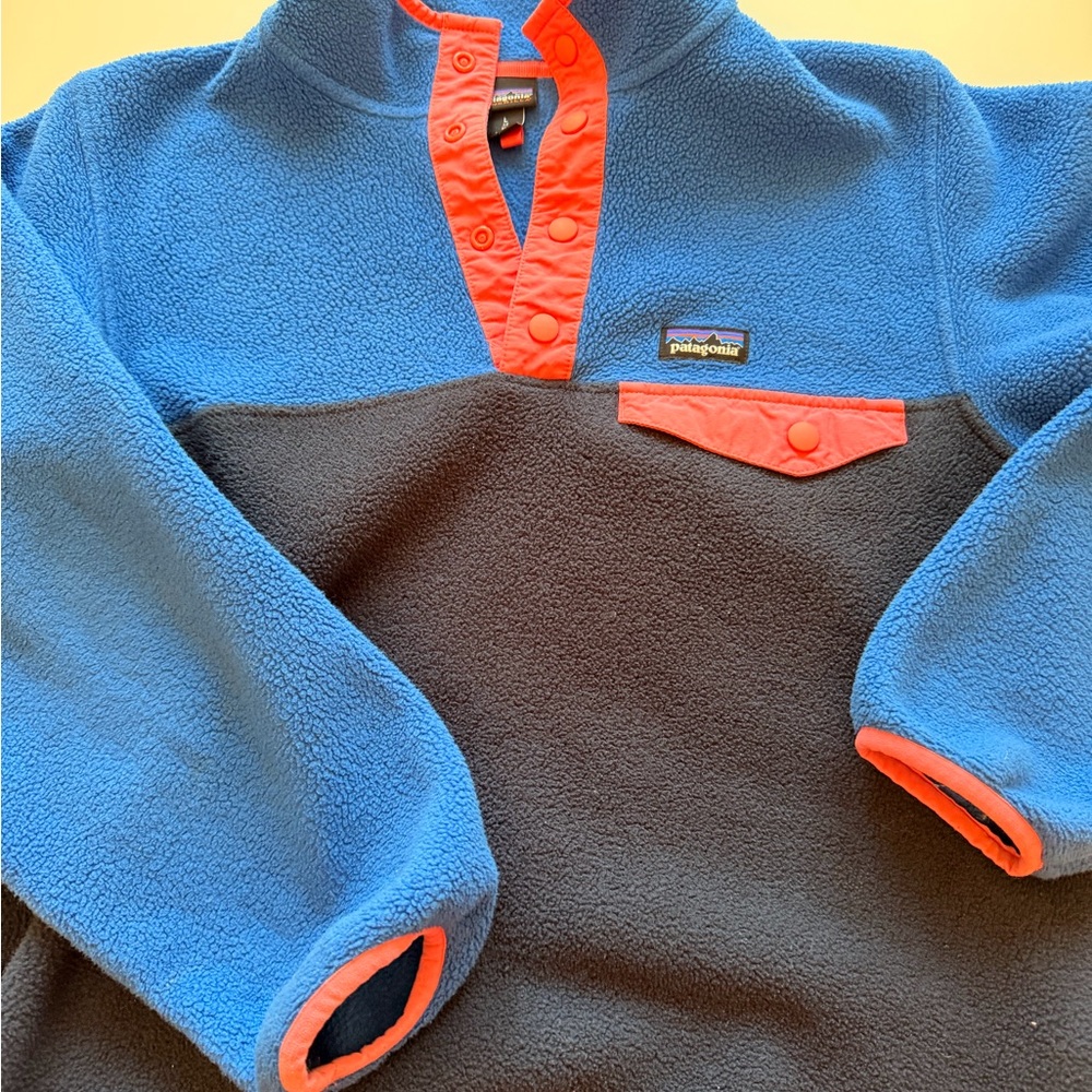 Patagonia Synchilla Fleece in Blue and Red